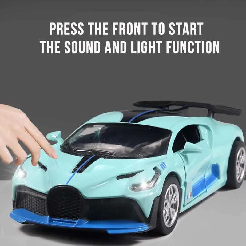1:36 Bugatti Divo Sport Car Toy Diecasts & Toy Vehicles Metal Toy Car Model High Simulation Pull Back Collection Boy Toy