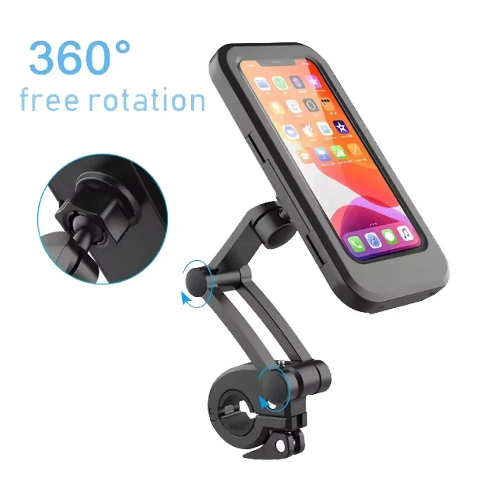 360 Degree Adjustable Waterproof Phone Mount for Motorcycles