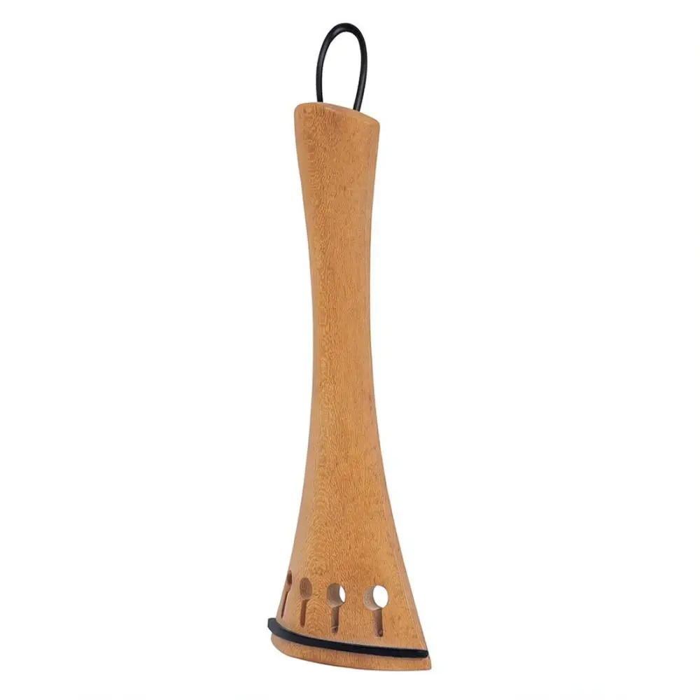Violin Tailpiece And Tailgut Set For 4 4 Size String Instruments Replacement Parts Sturdy Jujube Wood Musical Accessories
