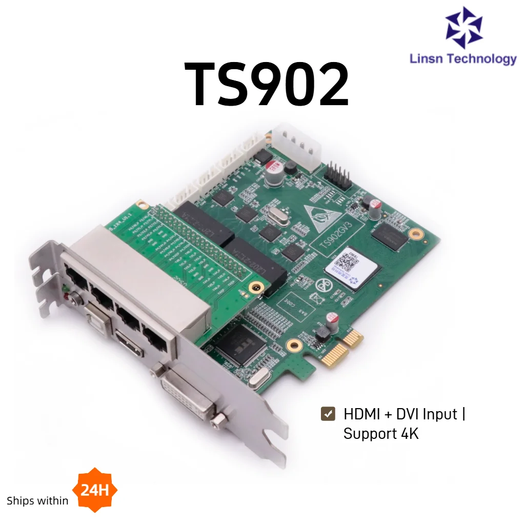 LINSN TS902 Sending Card with 4 Output Ports Support 2.6 Million Pixels for LED Display Screen - view 3