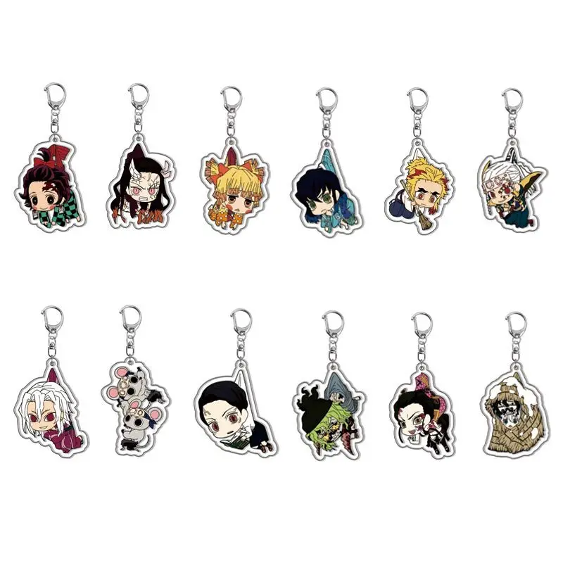 

Акриловый брелок «Истребитель демонов» с изображением Камадо Танджиро и Камадо Незуко, аксессуар для косплея, коллекционный сувенир, подарок