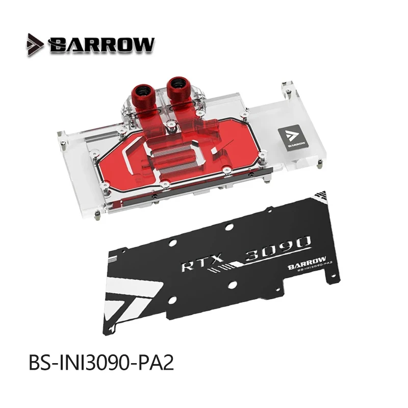 

BARROW BS-INI3090-PA2 Water Block use forInno3D RTX 3090 iChill X3/X4 Water Cooling GPU Radiator Block