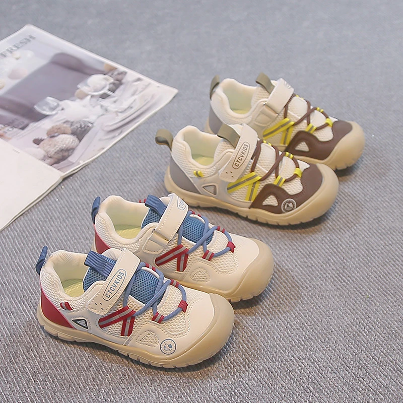 

Kids Running Shoes Mesh Breathable Children Sports Shoes Hook&loop 2026 New Fashion Boys Girls Casual Shoes Soft Bottom Trendy