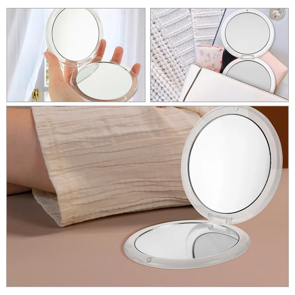 

Compact Round Makeup Mirror 7X Magnified Vintage Folding Mirror Portable Pocket Size for Women Girls Bridal Party Gift Purse
