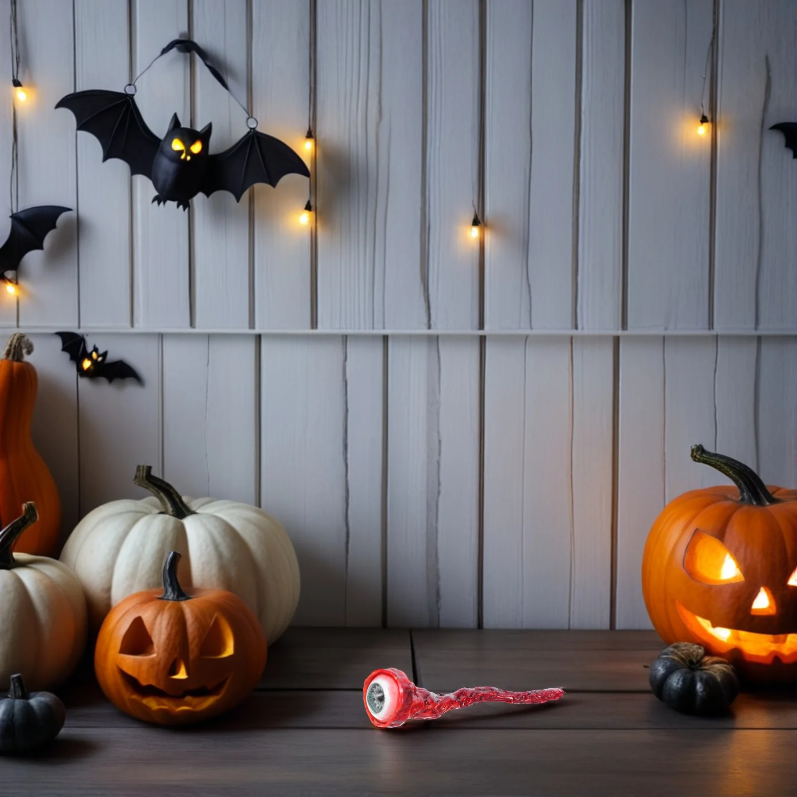 

2pcs Fake Latex Eyeballs Props Horror Eyes Scary Eye Balls Halloween Party Accessories Festival Horror Bloody Eyeballs