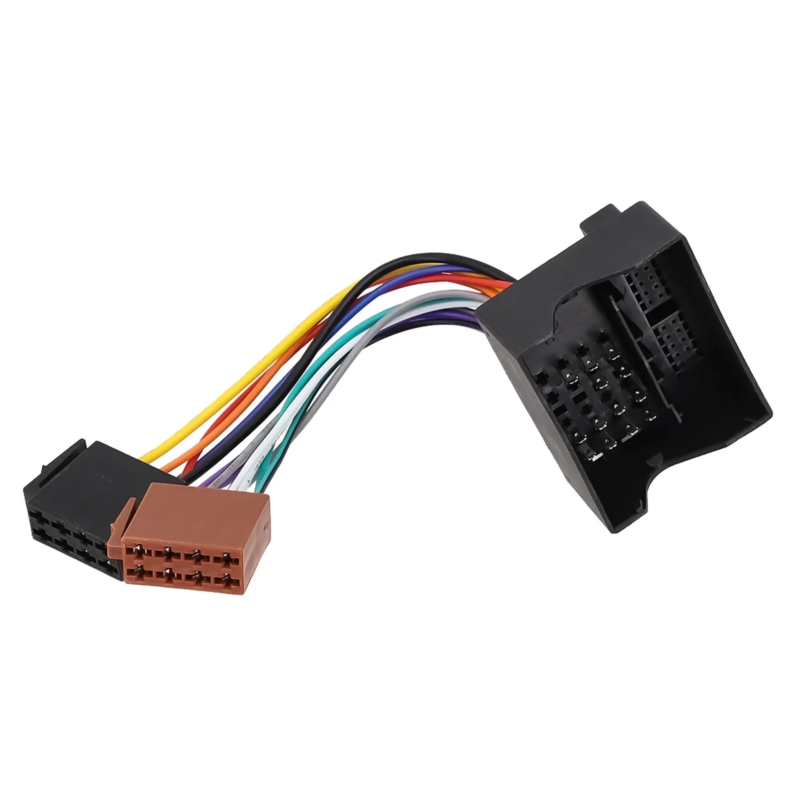 

For Bora For Golf Cable Connector Plug Radio Wiring Harness Non-deformation Quick Installation Wear-resistant 12V ABS