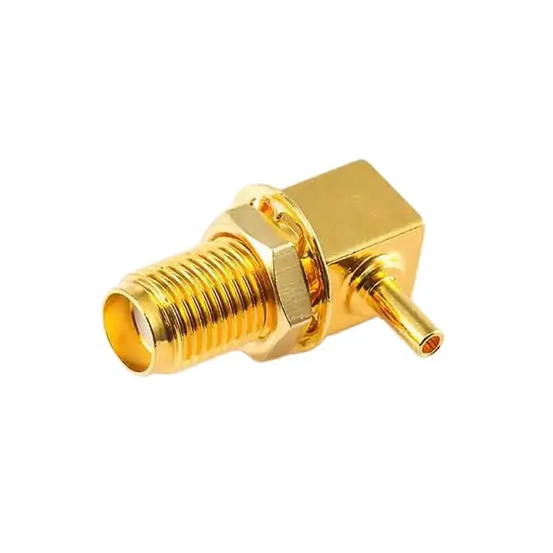 

Customized Brass RF Connector SMA-KYWH1.8 SMA Female Head Bend, Matched With RG178/50-1 Wire