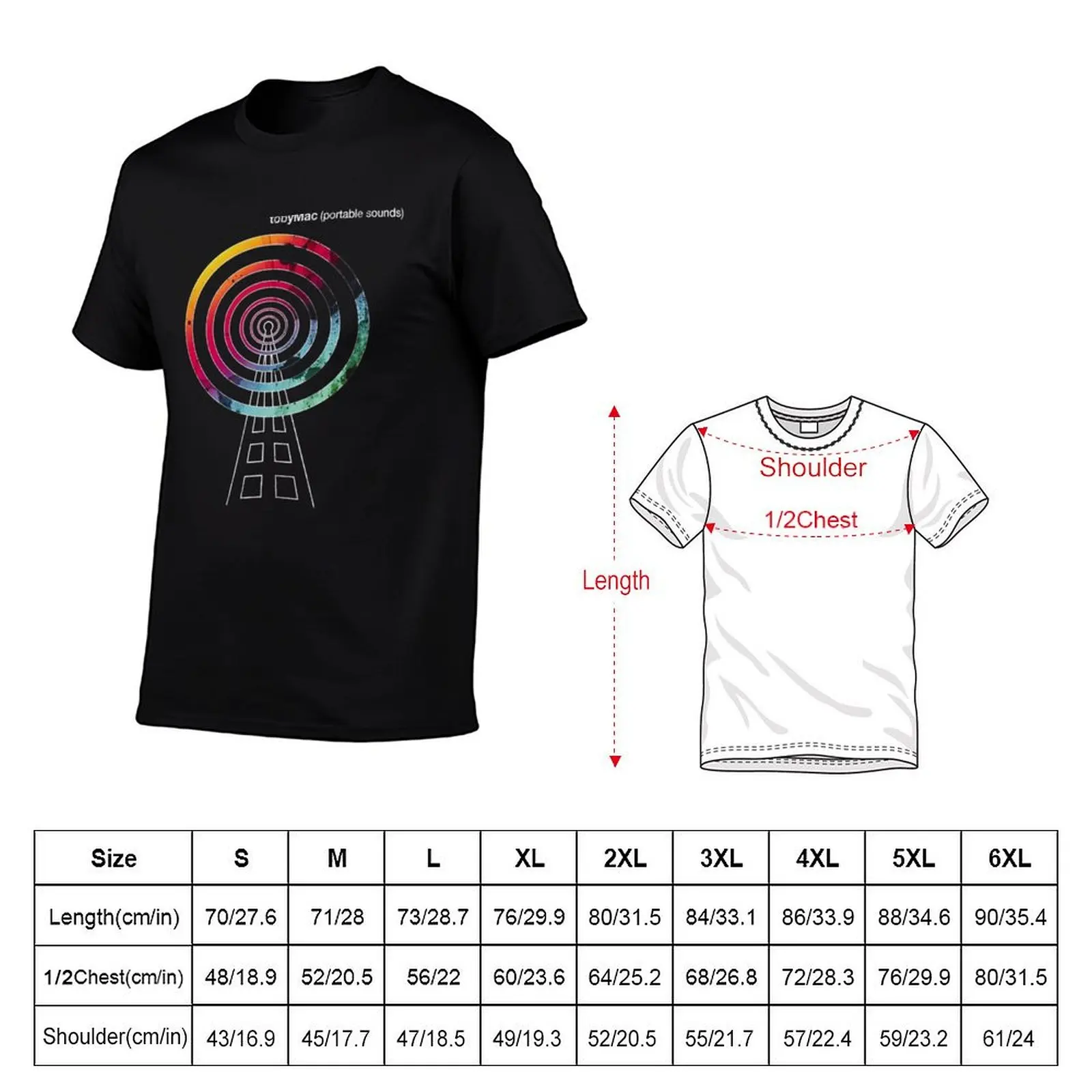 Portable Sounds T-Shirt designer shirts quick drying mens clothes