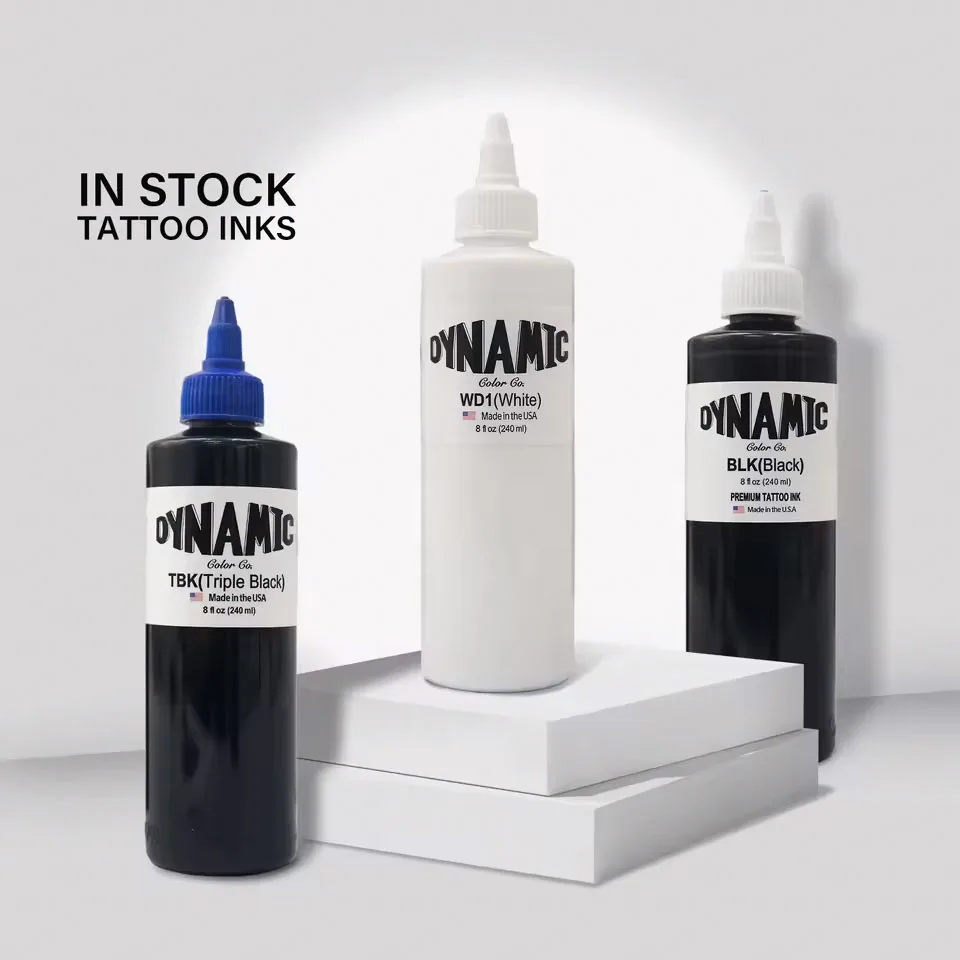 8OZ 240ML Black Tattoo Ink Original TBK BLK WD1 Triple Black Ink Professional Tattoo Pigment Permanent Skin Body Art Pigment