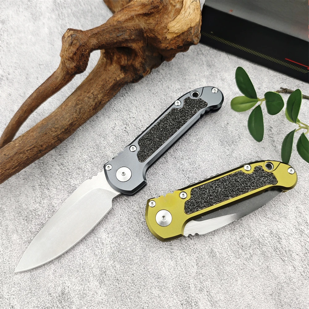 LUDT Gen III Tactical Folding Knife 3.38 Inch D2 Blade Aluminum Handle Camping Hunting Pocket Knife EDC Outdoor Survival Knife