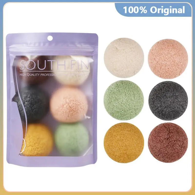 Halbkreis förmige Konjak Puff Gesicht tief waschen kosmetische Puff 100% natürliche saubere Konjak Schwamm Haut geeignet heiß