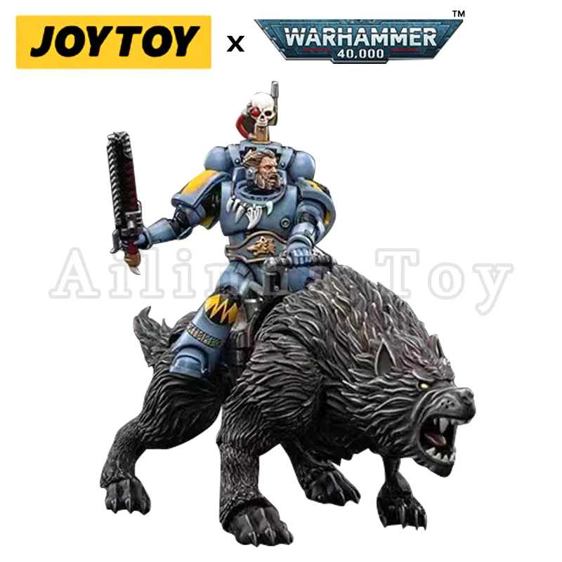 JOYTOY 1/18ตุ๊กตาขยับแขนขาได้ Space Wolves Thunderwolf ทหาร Frode อะนิเมะคอลเลกชันทหารรุ่น Gratis Ongkir