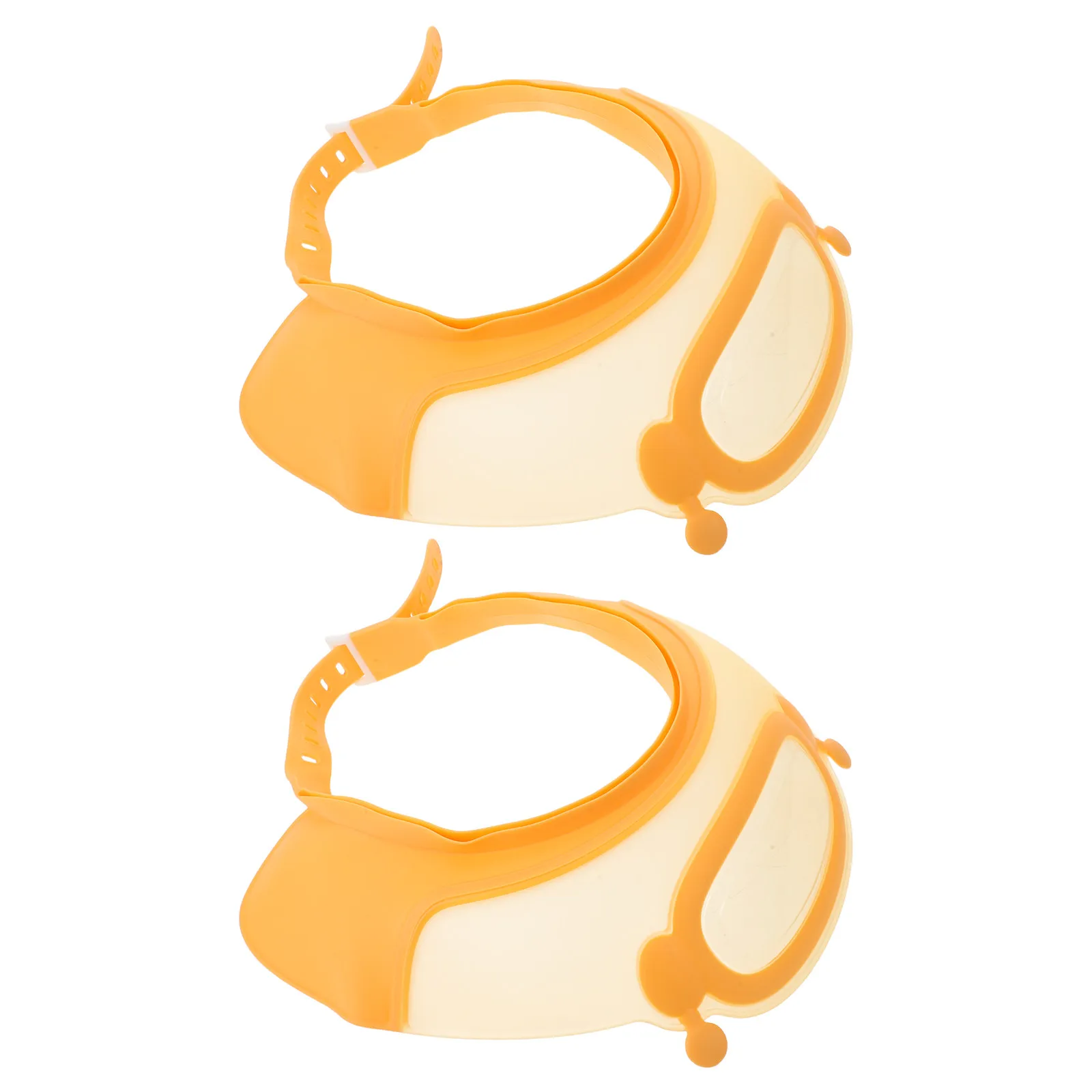 2Pcs Baby Bath Visor Adjustable Waterproof Toddler Shower Cap Hair Washing Shield Infant Shampoo Hat Ear Protection Green