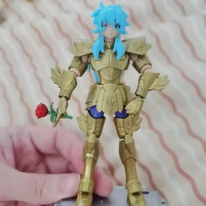Blokees Saint Seiya Edição Galáxia Onda 4 Cavaleiros do Zodíaco Dourados Caixa Surpresa Colecionável Blocos de Montar Boneco de Ação Brinquedo Presente