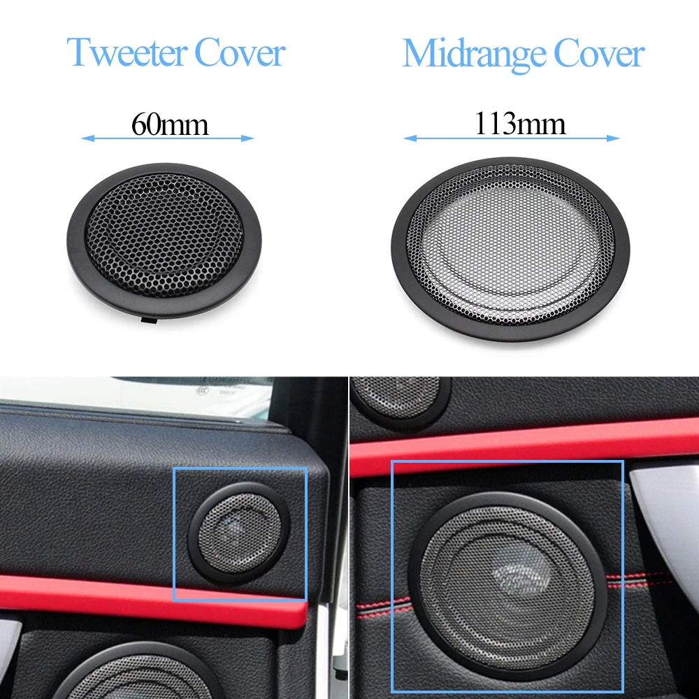 Upgraded Car Rear Door Tweeter Speaker Cover Audio Loud Horn Covers For BMW 1 2 3 4 Series M3 M4 F30 F31 F34 F36 F82 F20 F21 F22