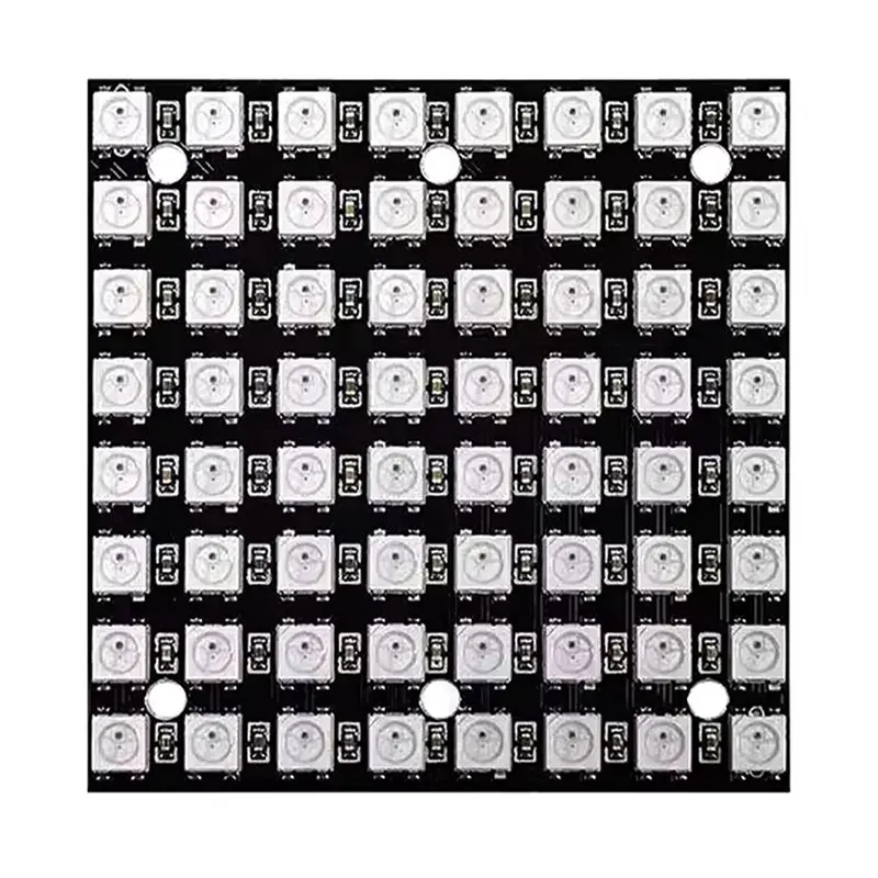 ABGG-5X WS2812 LED 5050 RGB 8X8 LED Matrix WS2812B 8X8 64-Bit Full Color 5050 RGB LED Lamp Panel Light