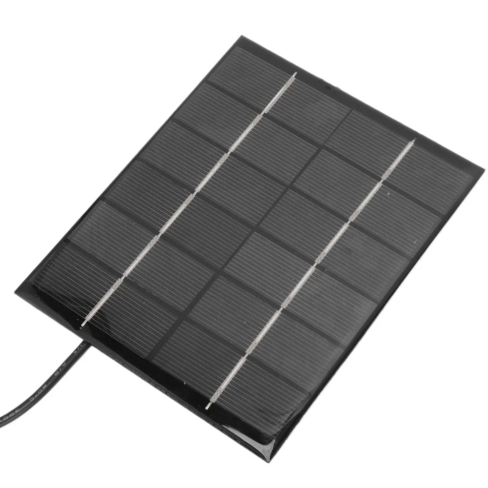 Durable Black Solar Panel Fan Kit DC Output 2W, 6V Solar Panel Fan Greenhouse Exhaust Fan Shed Ventilation
