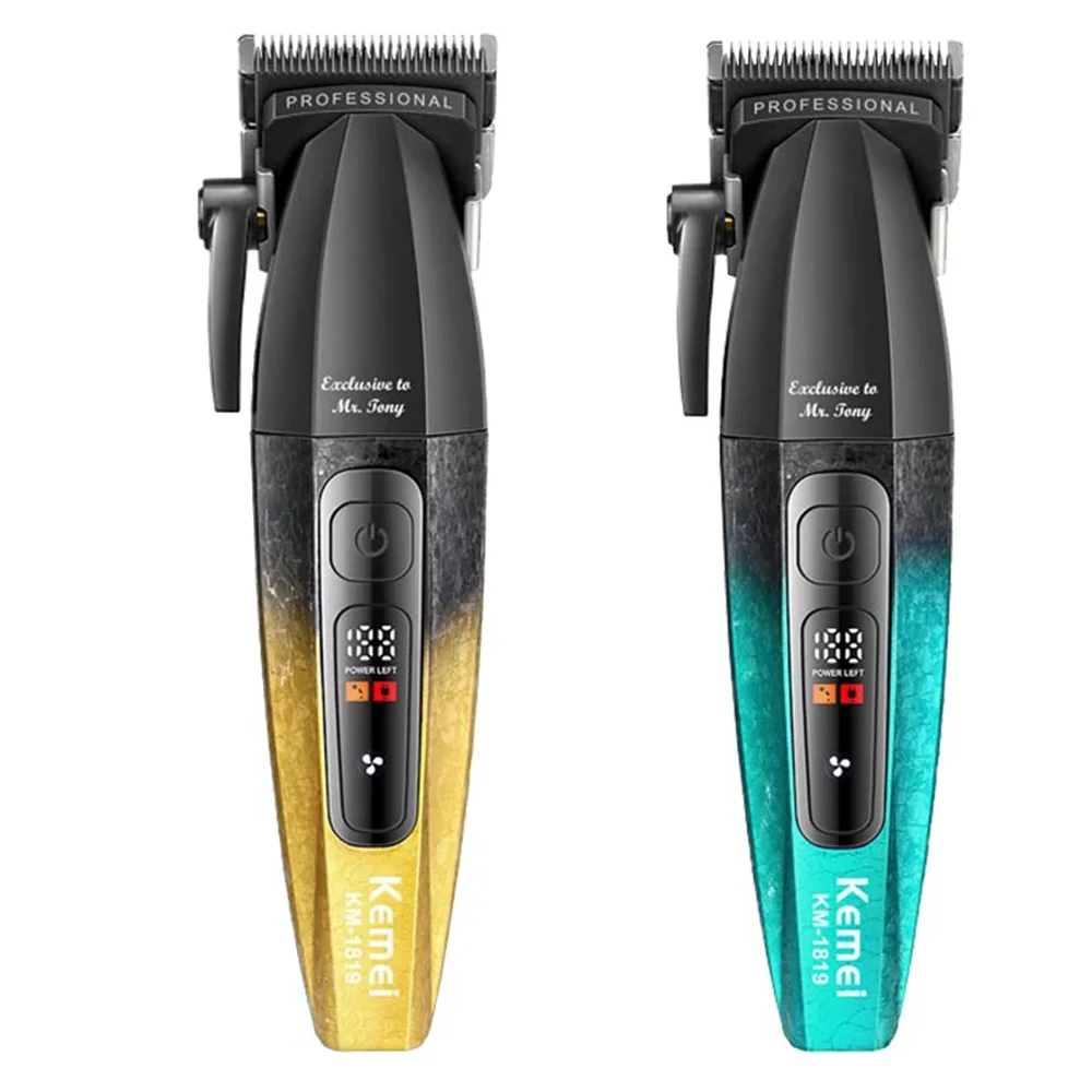 

Электрические машинки для стрижки волос Kemei 1819, профессиональные, перезаряжаемые, беспроводные, высококачественные триммеры для стрижки волос, для мужчин, для парикмахеров