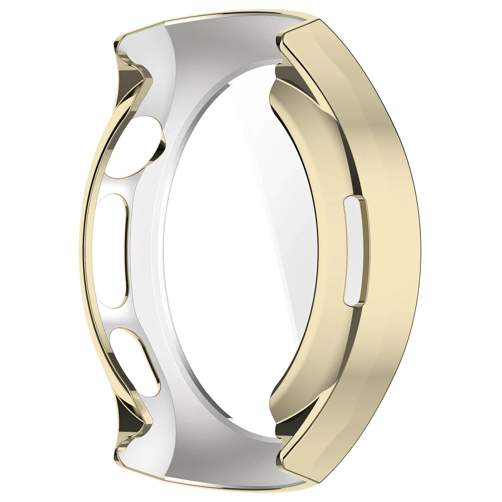 For Huawei Watch 5 42mm Watch Case Full Coverage Flexible TPU Electroplating Cover - Gold view 4