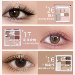 Judydoll Eyeshadow Plate Purple Blue Dark Retro Pearl Matte Easy to Wear Eyes Makeup