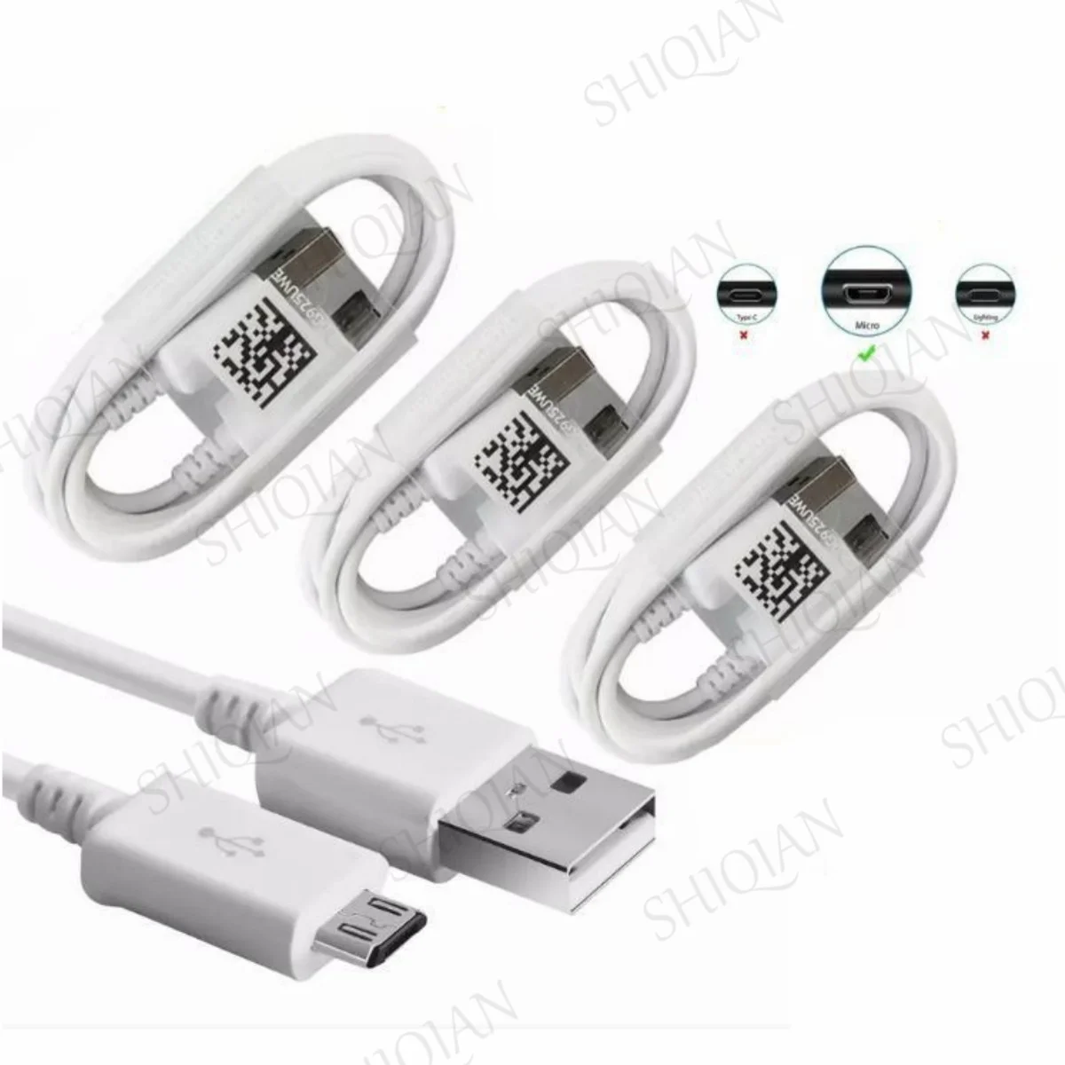 20Pcs 1.2m 4ft Micro 5pin V8 cables USB Fast Charger Cable for Samsung Galaxy S6 S7 Note 4 5 Edge Xiaomi Huawei Android phone