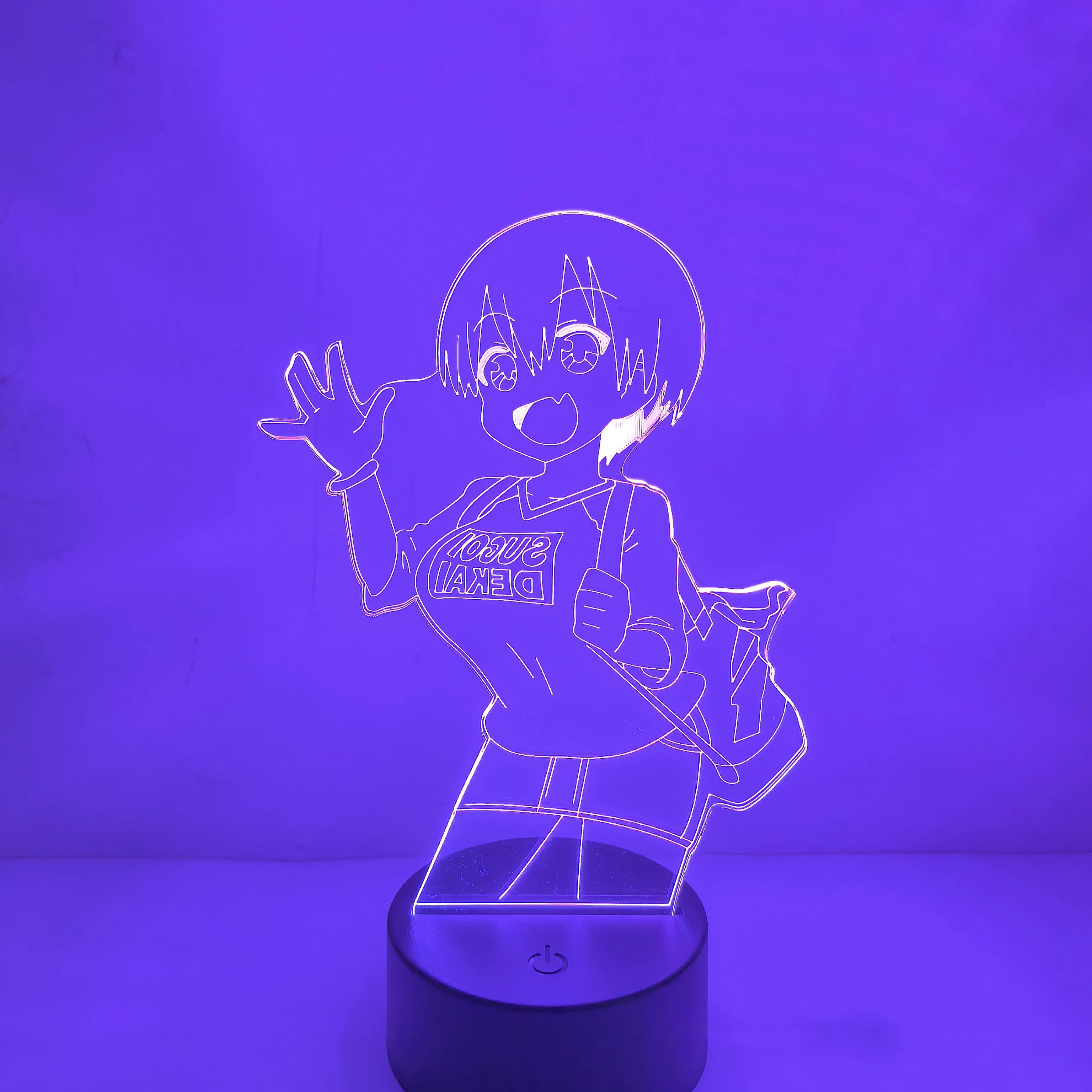 

Anime Uzaki chan wa Asobitai Uzaki Hana Action Figure Toy 3d LED Light Bedroon Atmosphere Lamp Arcylic Figurine Model Collection
