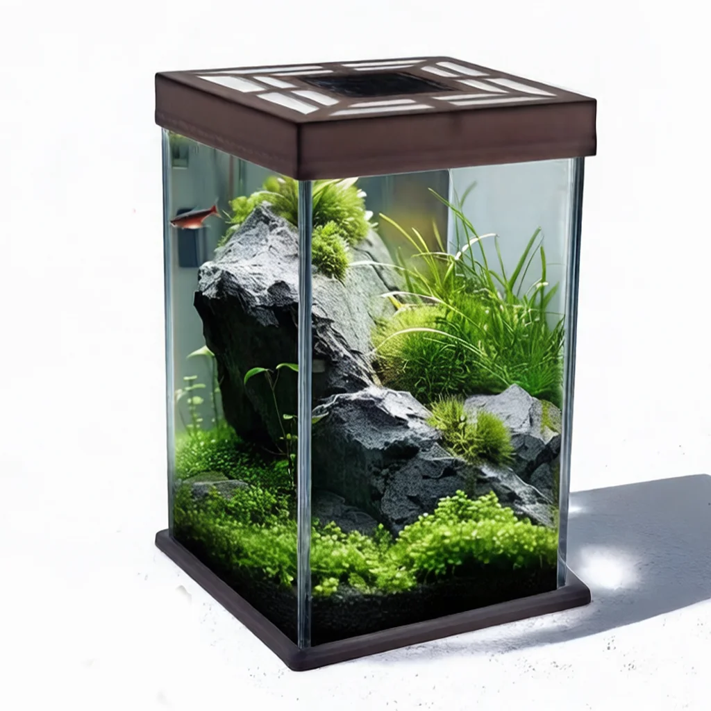 dodo-aqua-glass-betta-fish-tank-starter-kit-15-gallon-small-fish-tank-with-timer-dimmable-led-lights-4mm-glass