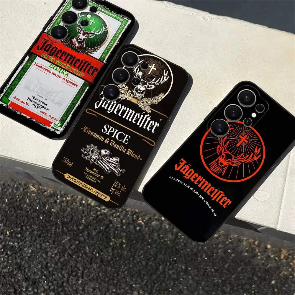 Image of Heißer J-JaegermeisterS Alkohol Telefon Fall Für Samsung S24Fe 25 Ultra Plus 20 Lite 21 30 22 23 24 22 Ultra 5G Fundas