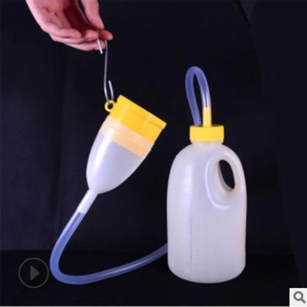 1700ml Travel Car Outdoor Male Bed Pee Urinal Tube Bottle Night Drainage Emergency Toilet Pouch image 2