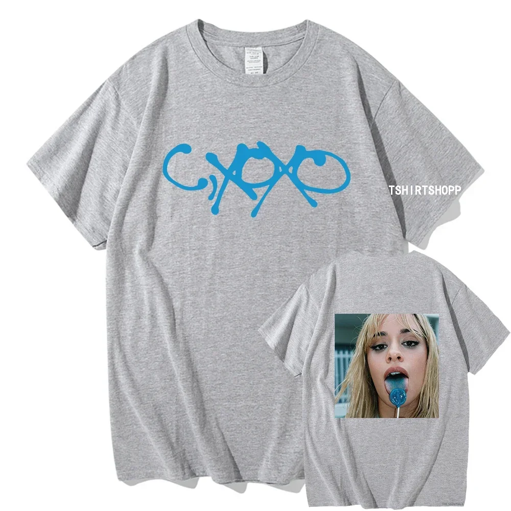 Hot Camila Cabello New Album C XOXO T-Shirts Funny Men/Womens Clothing Vintage Aesthetic Tops Unisex Streetwear Cotton TShirts