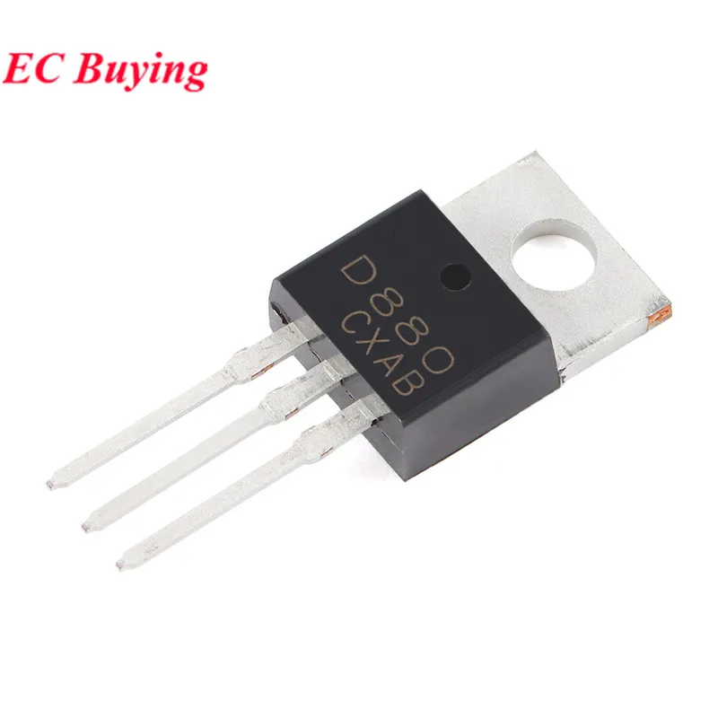 10pcs/5pc 2SD880 KSD880Y TO-220 D880 KSD880-Y KSD880Y TO220 3A 60V NPN Silicon Power Transistor Triode New Original