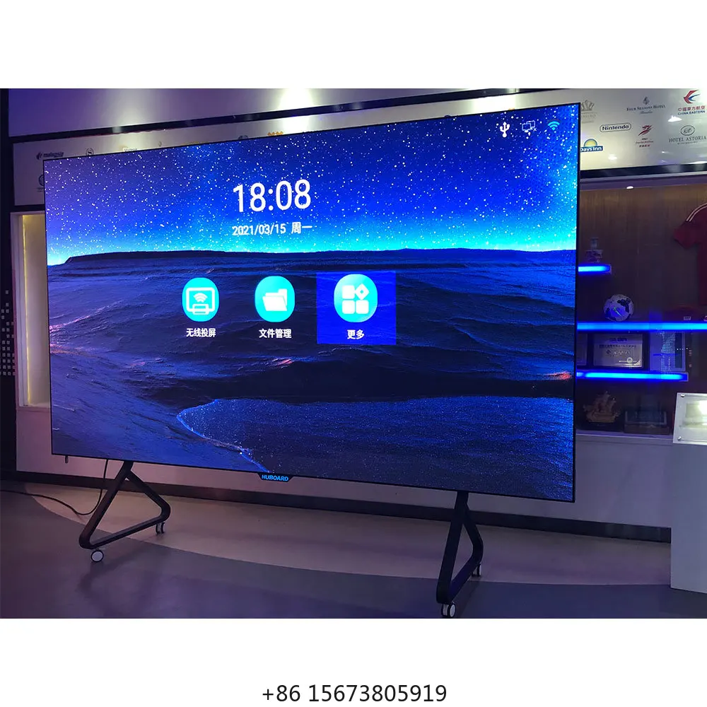 All in One 150 Inch LED Display Indoor Teaching Conference Meeting Room Smart TV 3200x1920mm Resolution