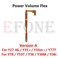 For VIVO Y27 Y01 Y22 Y22s Y10 Y15S Y77 Y02s Y16 Y55T Y35 Y36 Y77T Y36M Y36i Y35M Plus 5G 2022 Power Volume Key Button Flex Cable