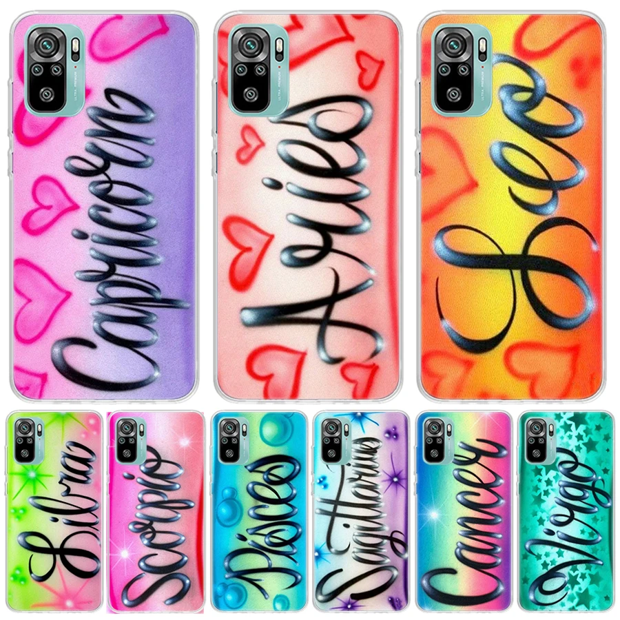 Aries Leo Libra Pisces Virgo Capricorn For Xiaomi Poco X6 X3 Nfc X5 X4 F6 F5 Pro Phone Case F4 Gt F3 F2 F1 M5S M4 M3 M2 5G Funda