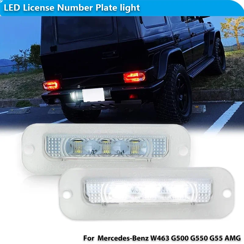 

Для 1990-2012 Mercedes G-Class Benz W463 G500 G55 G550 2 шт. светодиодные фонари номерного знака светодиодные фонари в сборе