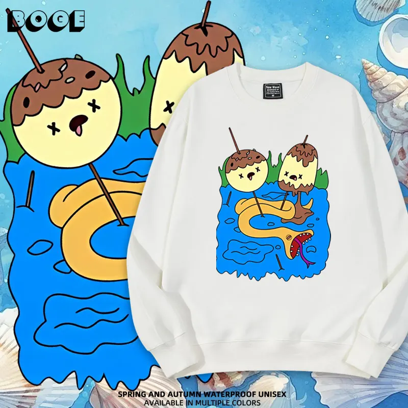 

Adventures in Time PB Bubblegum Princ Exploration Hoodie round Ne Long Sve ex Sweatirt Comfortable Knitted Cotton