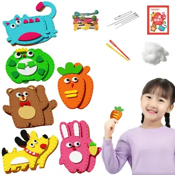 Forest Creatures Animals Craft Kit, DIY costura feltro ornamentos de pelúcia, bichos de pelúcia, meninas e meninos