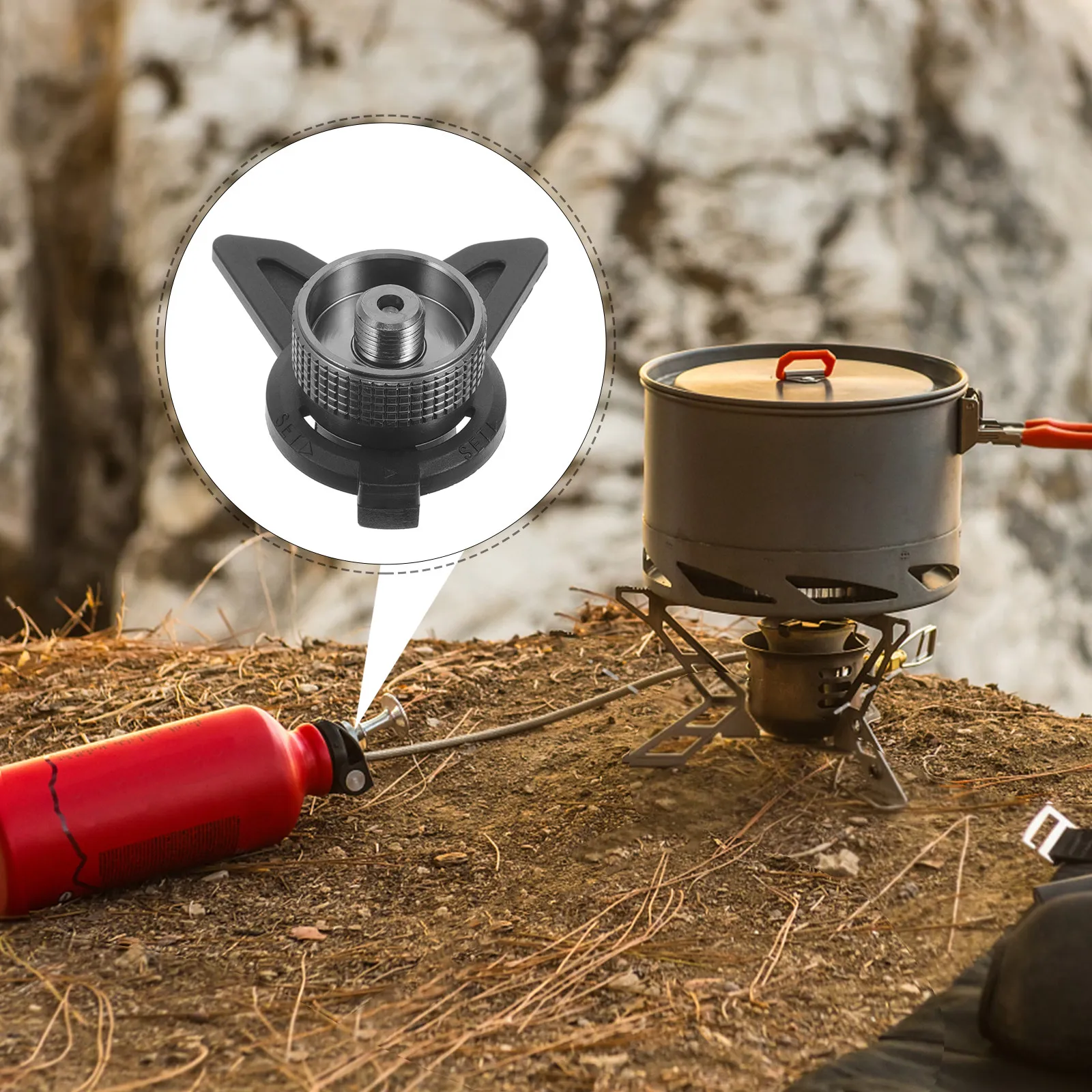 موقد تخييم خارجي مع محول غاز ا - مراجعة Outdoor Gas Stove وسعره