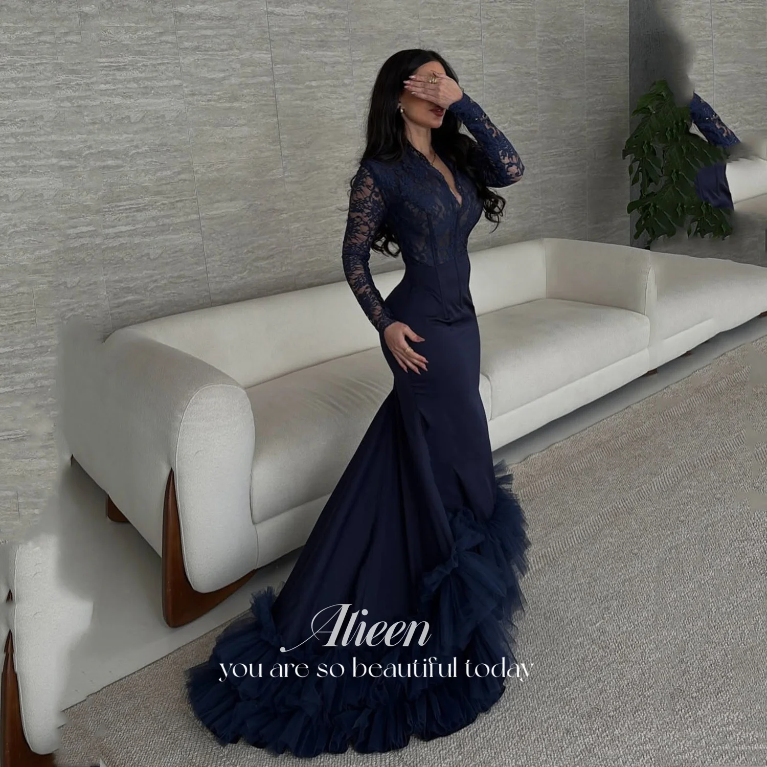 Aileen فساتين سهرات Evening Dresses for Special Occasions Birthday Dress Customized Prom Dresses 2026 Luxury Purple Lace Mermaid