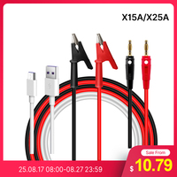 RD X15A X25A New Banana Plug to Alligator Clip Test Cable and Nicro Communication Cable for RD6006 RD6012 RD6018 RD6024 output