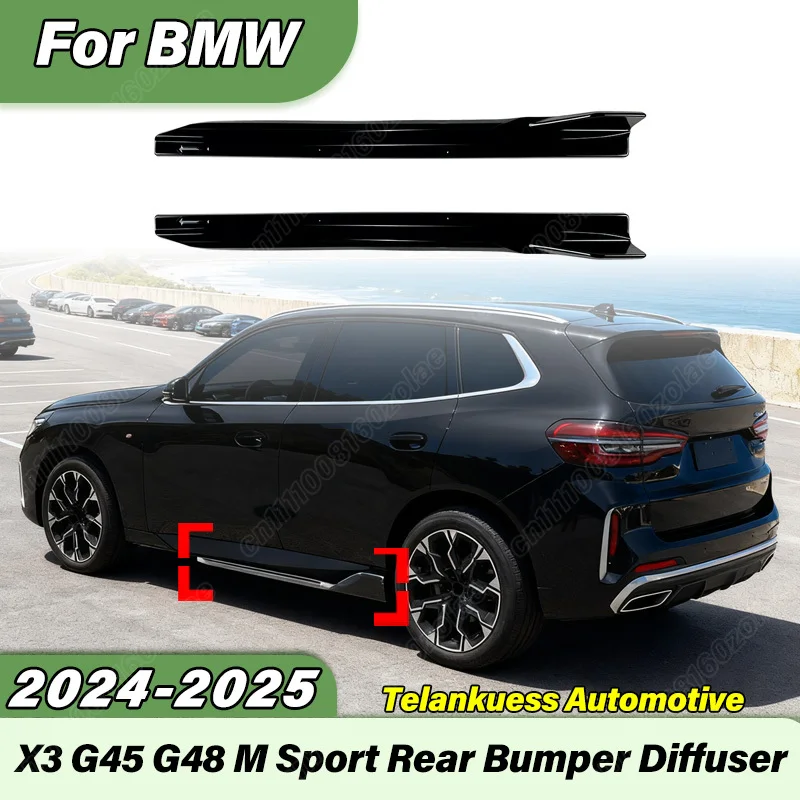 

For BMW X3 G45 G48 M Sport 2024 2025 Automobile Side Skirt Small Bag Surround Spoiler Exterior Decoration Body Modification Kit
