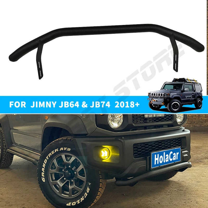 Front Bumper Guard Bar Steel Jimny Accessories For Suzuki Jimny JB64 JB74 2019 2020 2021 2022 2023 Car Front Bumper Decoration