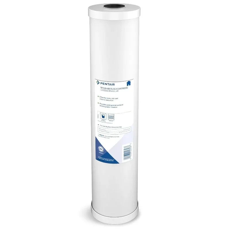 Pentair Pentek RFC-20BB Big Blue Carbon Water Filter, Whole House Heavy Duty Radial Flow Carbon Replacement Cartridge