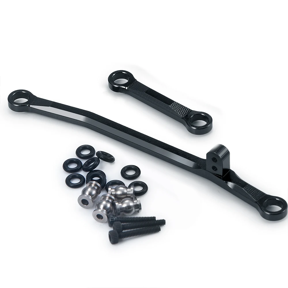 YEAHRUN Aluminum Alloy Steering Linkage for Axial SCX24 Deadbolt Chevrolet Wrangler Gladiator Bronco 1/24 RC Car Modified Parts