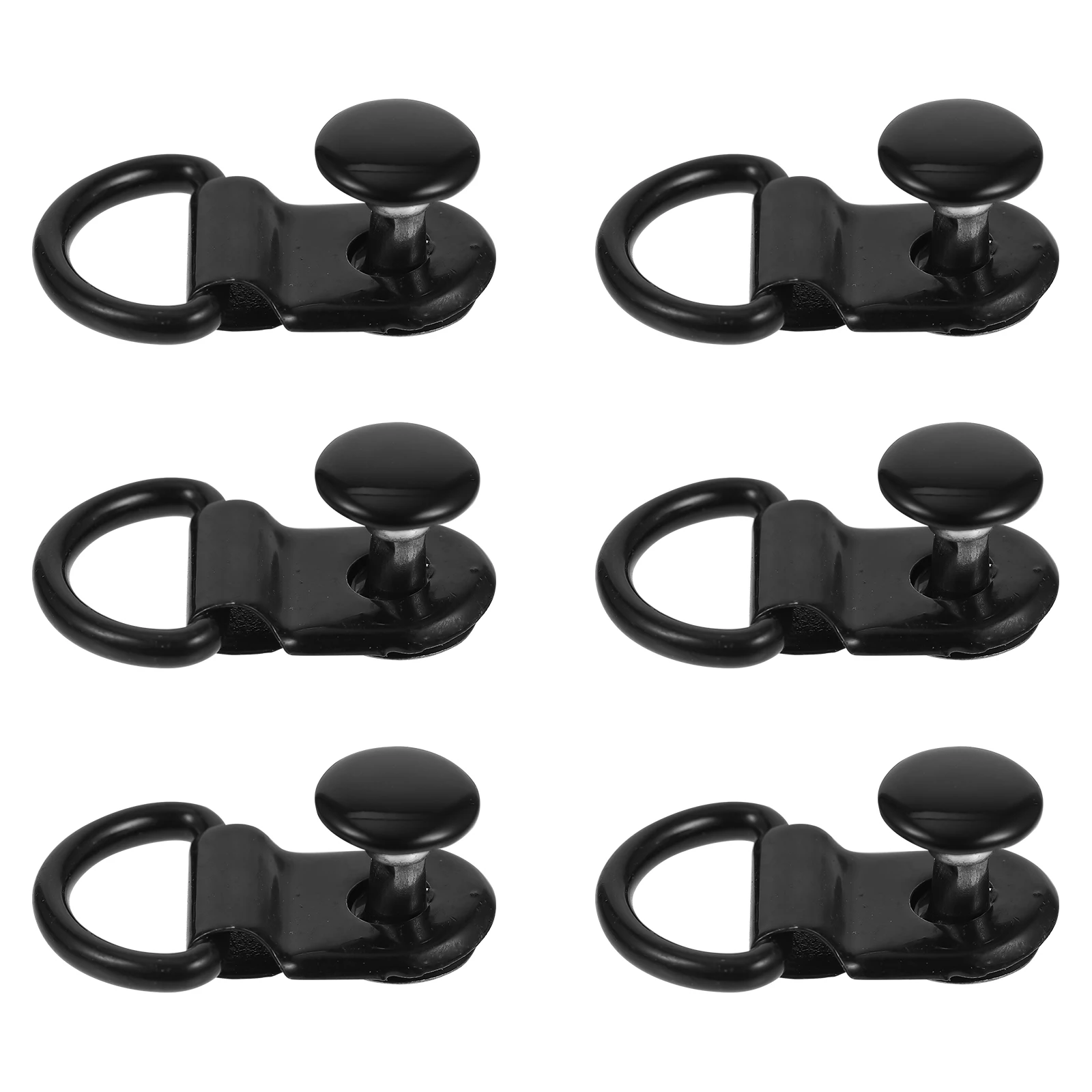 

30 set 30 Sets 14x9mm Black Buckle Accessories Shoes Bags Reusable Detachable Buttons Zinc Alloy DIY Handbag Decorations Storage