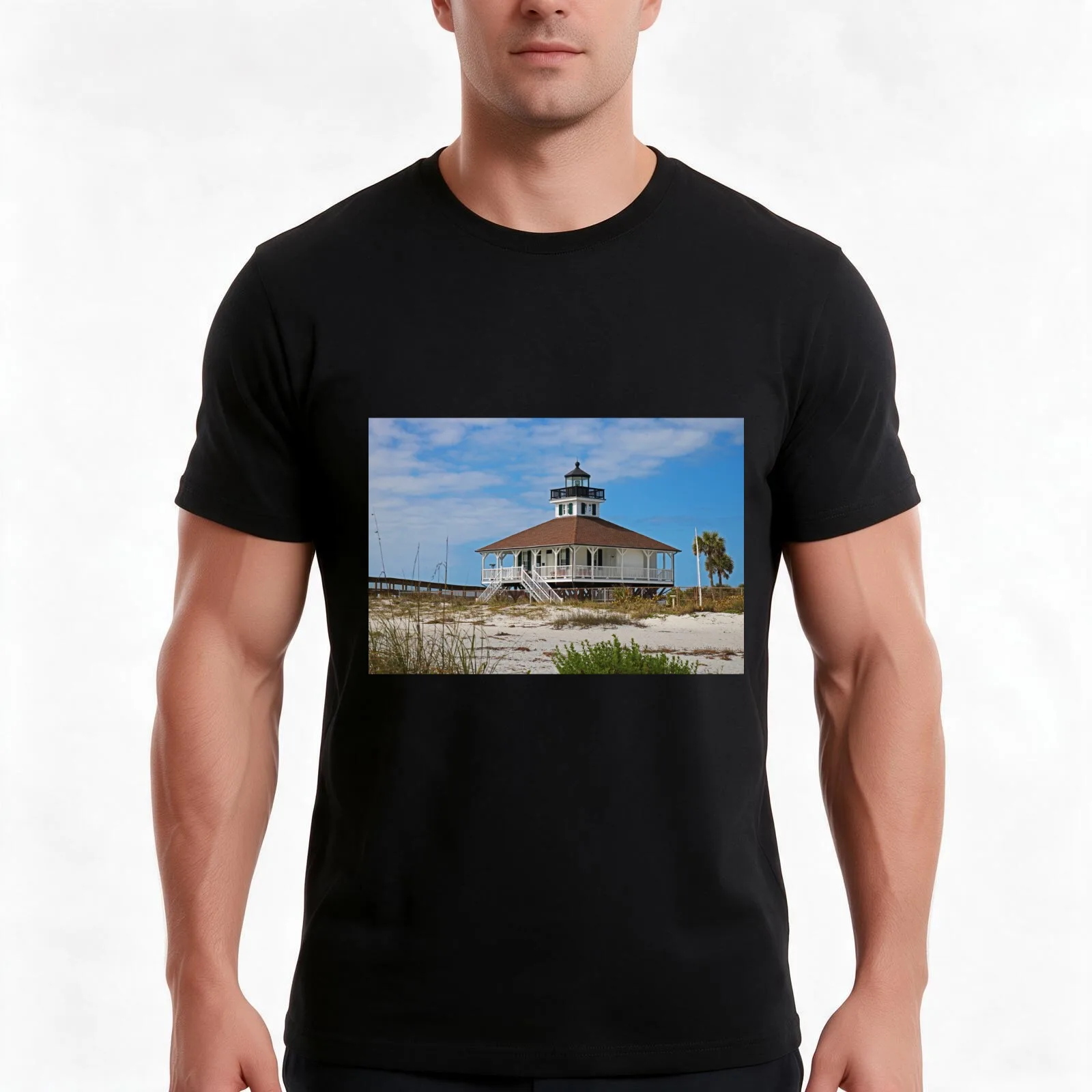 Blissful Boca T-Shirt, Summer Casual Cotton Tee, Oversized Streetwear Tops, Vintage Graphic Print, Loose Fit Short Sleeve