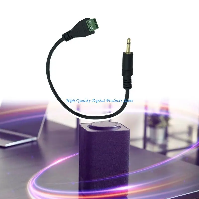 

U2JE 3.5mm (1/8) TSMono Male to 2Pin Screw Terminal Headphone Balun Adapter Cord