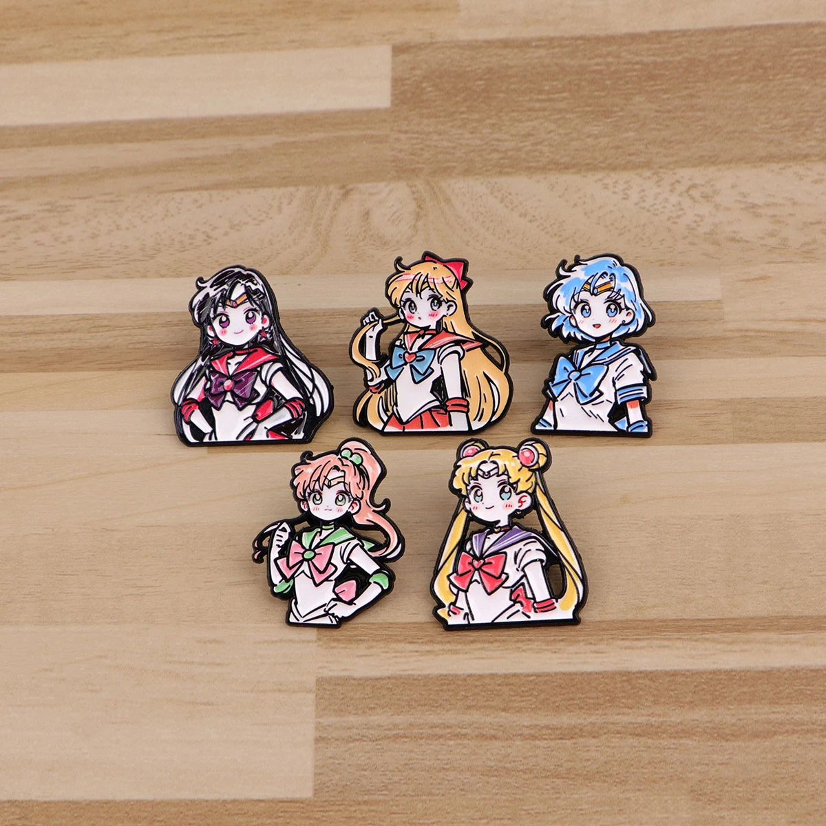 Cute Girls Smalto Pin Manga Anime Distintivi sullo zaino Cartoon Spille da donna Cappello Spille Accessori Cosplay Giocattoli Regali