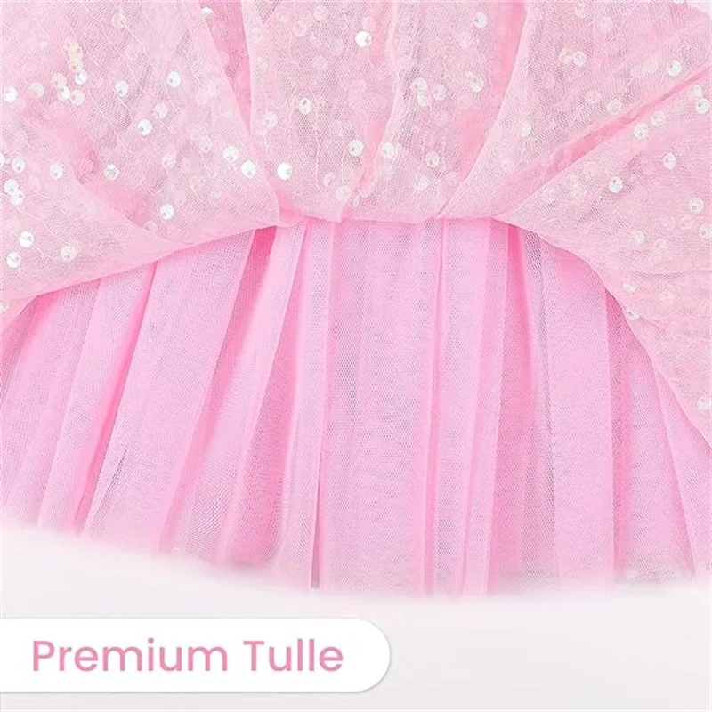 Girls Sequin Skirts Toddler Tutu Skirt Tulle Dance Skirts Girls Birthday Fashion Clothes