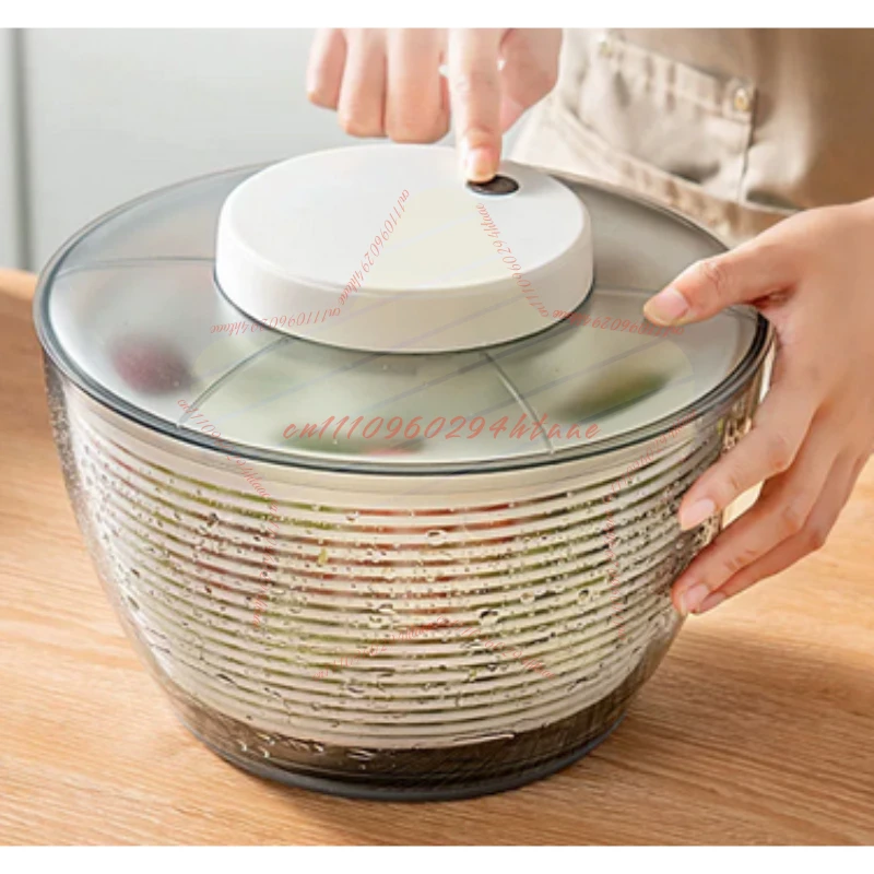 Vegetable Dehydrator Household Salad Greens Drain Basket Vegetable Basin Food
